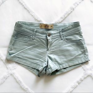 Hollister Light Blue Booty Shorts